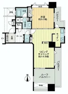 ライオンズシティ丸の内【4階】の間取り