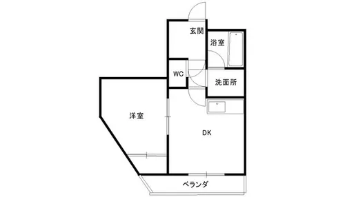 ハウゼ・エフ【201号室】の間取り