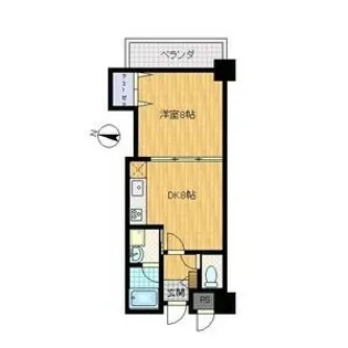 ロジュマン浪速【804号室】の間取り