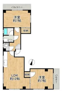 東本ハイツ【201号室】の間取り