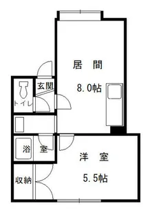 パイントゥリー手稲【108号室】の間取り