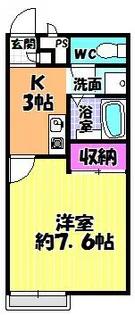 サンホーム富田林【1階】の間取り