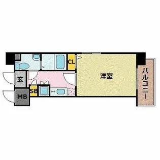 ダイナコートエスタディオ博多【3階】の間取り
