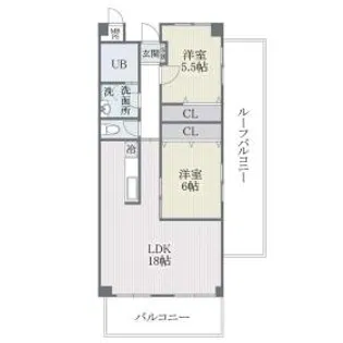 エルスタンザ別府【10階】の間取り