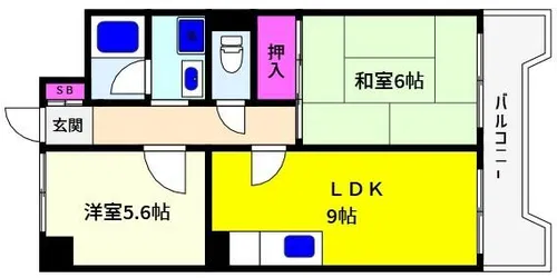 深江67番館【2階】の間取り