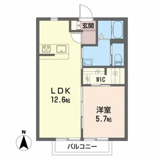 グリーンステージ高田山【2階】の間取り