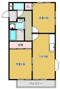 クレールコート【2階】の間取り