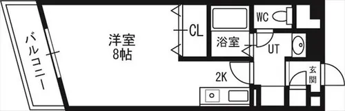 サテラ北34条【802号室】の間取り