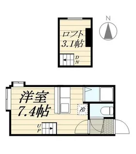 PLAZA IN 北32 A棟【0203号室】の間取り