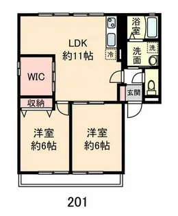 サンガーデンⅠ【2階】の間取り