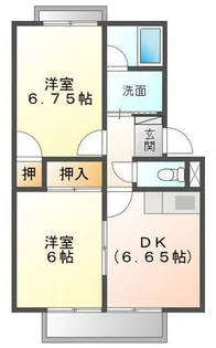槇得ハイツ1【1-号室】の間取り