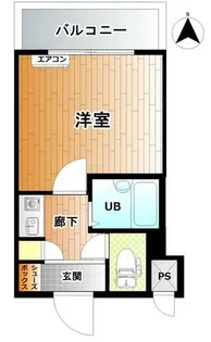 淡路ハイツ【8階】の間取り