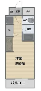 シティパレス九大前パート8【403号室】の間取り
