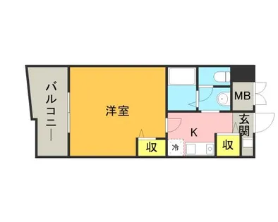 メゾン・ド・ヴィレ 大濠【0801号室】の間取り