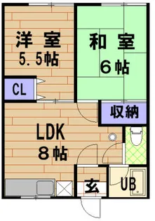 シティハイムセルデュア【105号室】の間取り