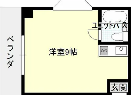 グランセオ屋形【6B号室】の間取り