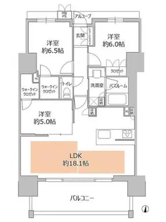 ワコーレ ザ・神戸旧居留地レジデンスタワー【12階】の間取り