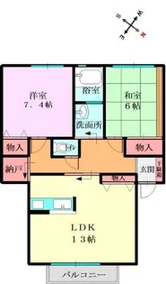 プチメゾン【102号室】の間取り