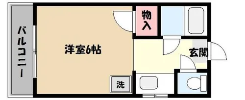 中御影ハイムⅠ【2階】の間取り