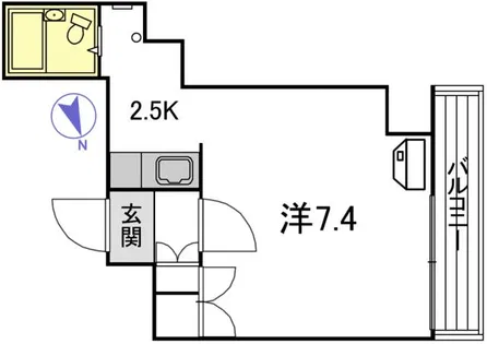たいほくハイツ【3階】の間取り