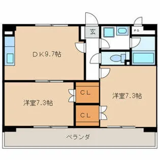 ラ・フォレ・ルアンテンヌ【0504号室】の間取り