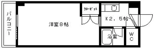 OAK VILLA HAKATA EASTⅡ【0506号室】の間取り