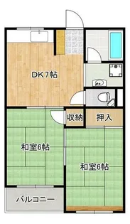 大原ハイツ【3階】の間取り