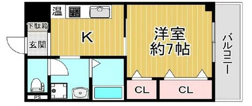 クリエイト彩【4階】の間取り