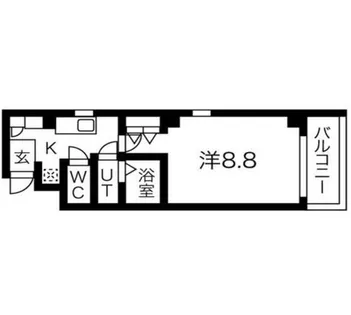 Y’sパレス谷町【9階】の間取り
