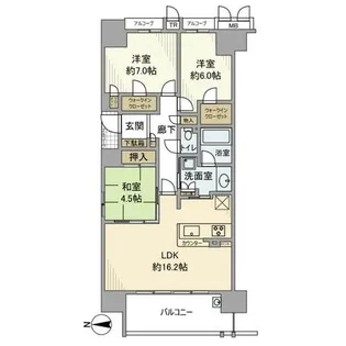 京都桂川つむぎの街グランスクエア【0号室】の間取り