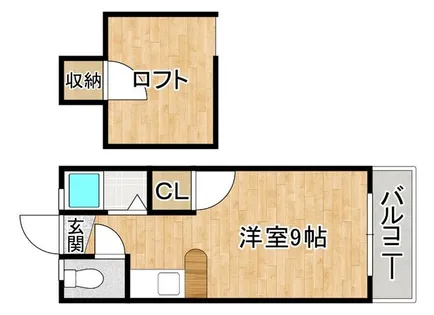 パティオコート新宮【2階】の間取り