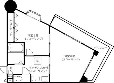 ドリーム六本松【6階】の間取り