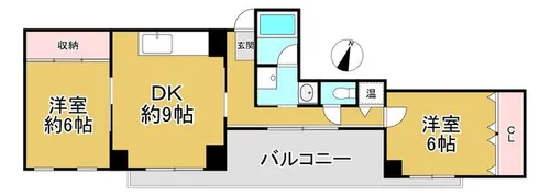 アントレ大開【802号室】の間取り