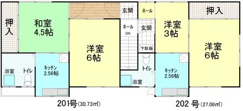 須磨荘【2階】の間取り