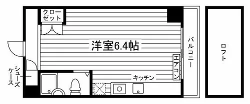 アカデミーコート鶴見【804号室】の間取り