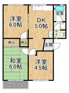 有野台住宅【3階】の間取り