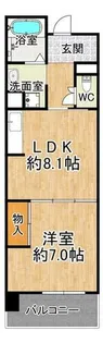 明泉寺シティコート【1階】の間取り
