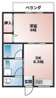 シンエイハイツ【1階】の間取り
