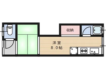 メゾンミユキ【202号室】の間取り
