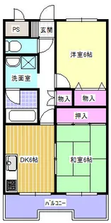 アーテム大橋Ⅱ【502号室】の間取り