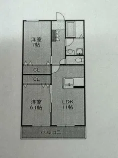 モンターニュ門司【3階】の間取り