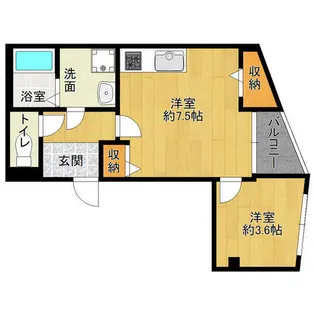 森田ハイツ【302号室】の間取り