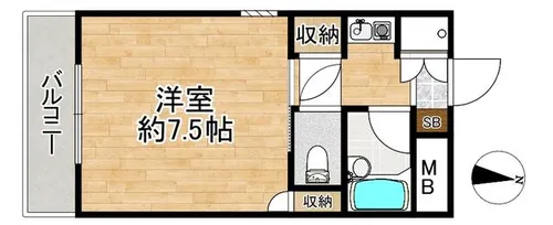 KSH【201号室】の間取り
