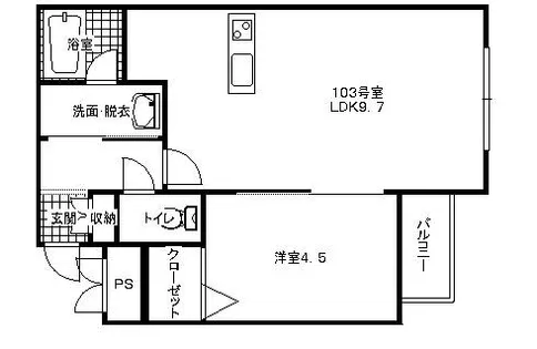 ドリホ麻生4丁目【103号室】の間取り