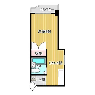 ホワイトハイツえびす【305号室】の間取り