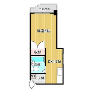 ホワイトハイツえびす【305号室】の間取り