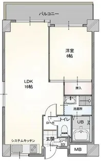 リビングアメニティK&T【5階】の間取り