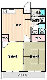 サンハイツ重冨【202号室】の間取り