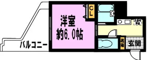 セントラムⅡ【405号室】の間取り