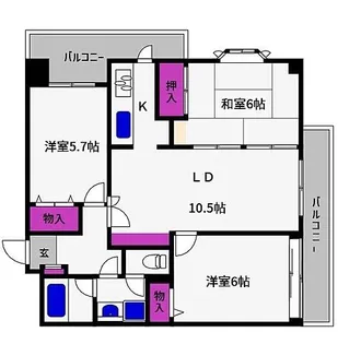 カワベ住吉川338ビル【202号室】の間取り